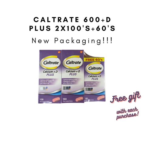 Caltrate Calcium D Plus Calcium 600mg Vit D3 500iu Minerals