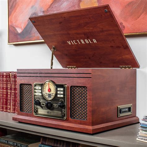 6 In 1 Record Player With Bluetooth Nostalgic Record Player Victrola