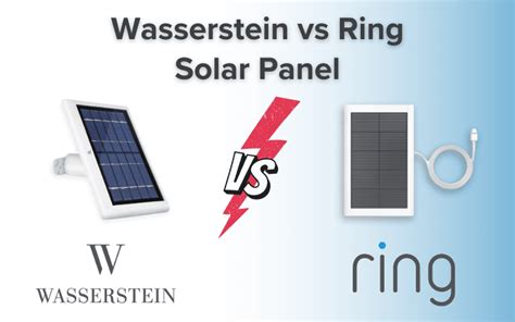 Wasserstein vs. Ring Solar Panel for Ring Camera: The Best?