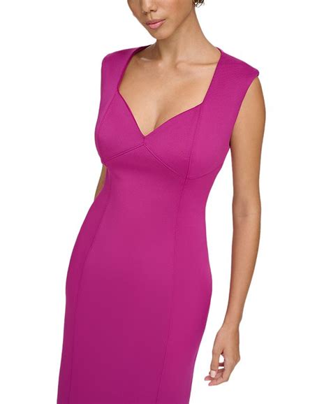 Calvin Klein Womens Seamed Sheath Dress Macys