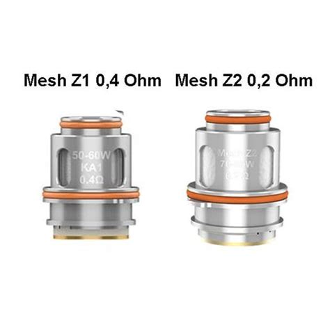 Resistencias Mesh Z Y Mesh Z Para Zeus Sub Ohm Geekvape