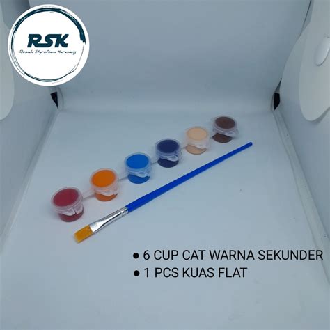 Jual Paket Lukis Cat Akrilik Cat Styrofoam Cat Gypsum Cat Mewarnai