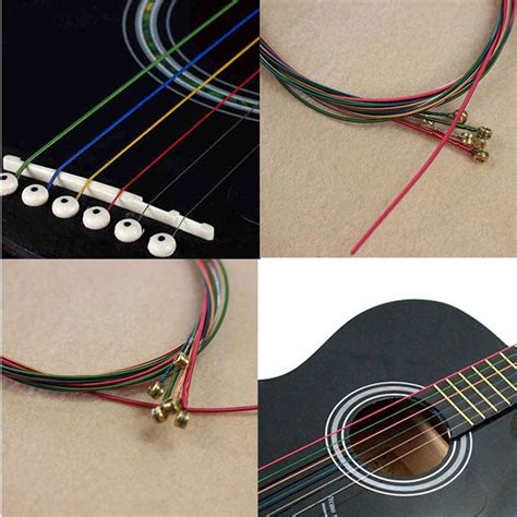 Available Rainbow Colorful Color Acoustic Guitar Strings Guitar Strings ...