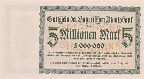 Deutschland Deutsches Reich Milllionen Mark Notgeld