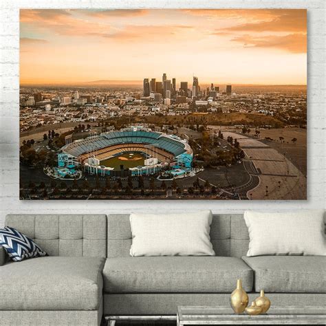 Amazing Los Angeles Skyline Canvas - Zapwalls