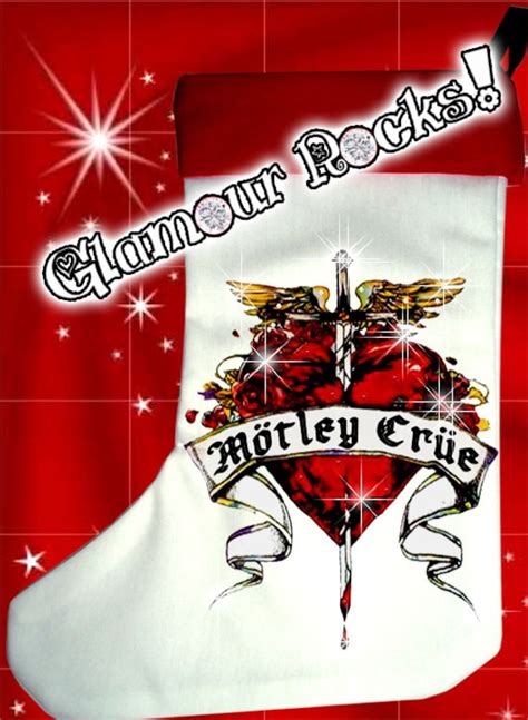 Motley Crue Christmas Stocking Rhinestone Crystal By Glamourrocks