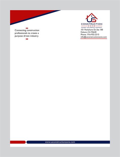 Construction Company Letterhead Examples Construction Company