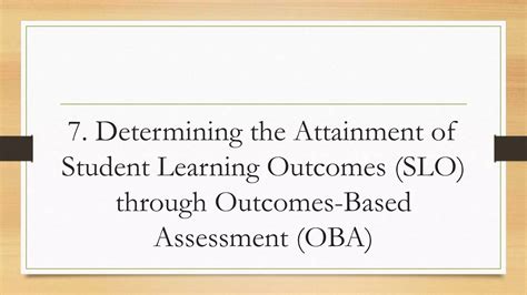 Outcomes Based Education Obe Ppt