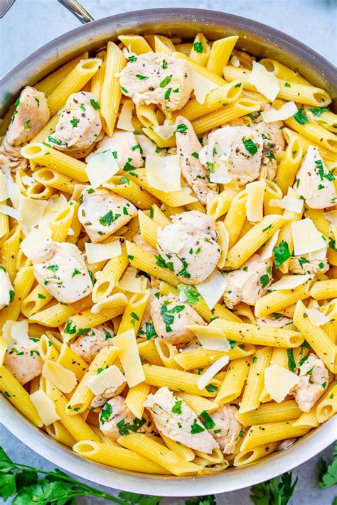 Lemon Butter Garlic Chicken Pasta Averie Cooks