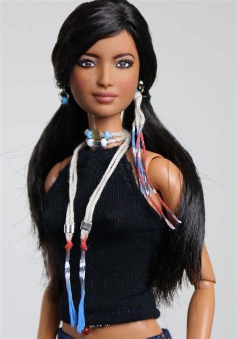 BARBIE KEN REPAINT OOAK DOLL ARTICULATED NATIVE AMERICAN AA BARBIE