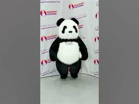 Надувная панда на праздник #Панда #ростовыекуклы #костюмы - YouTube