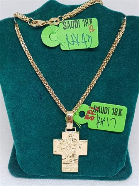 18K Saudi Gold Necklace On Carousell