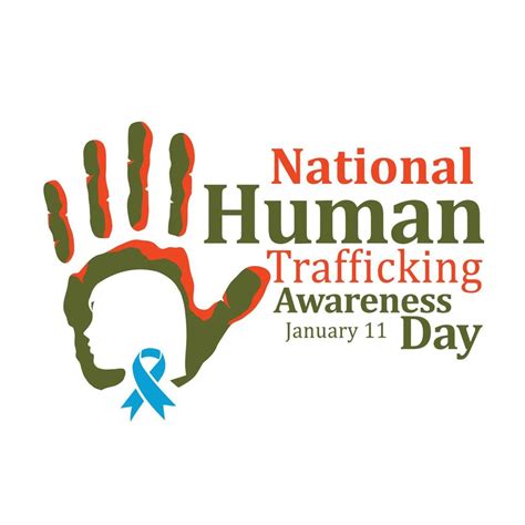 Vector Illustration On The Theme Of National Human Trafficking