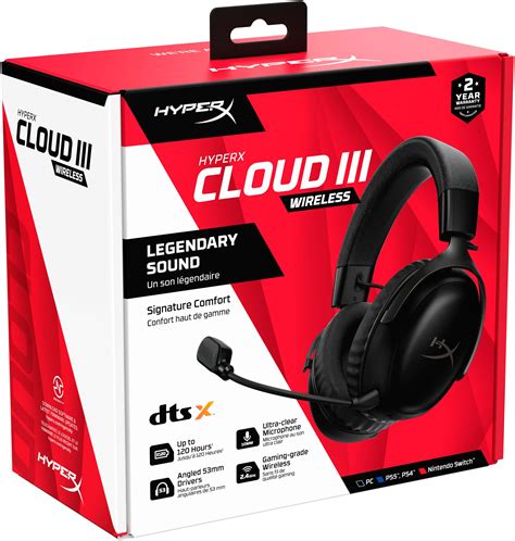 HyperX Cloud III Wireless Gaming Headset for PC, PS5, PS4, and Nintendo ...