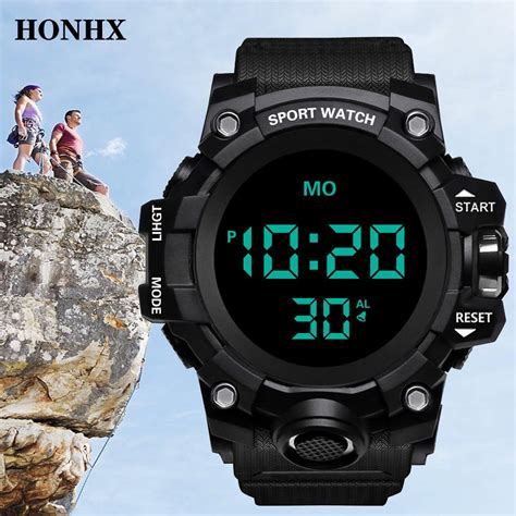 Cheap H0823luxury Mens Digital Led Watch Date Sport Men Outdoor