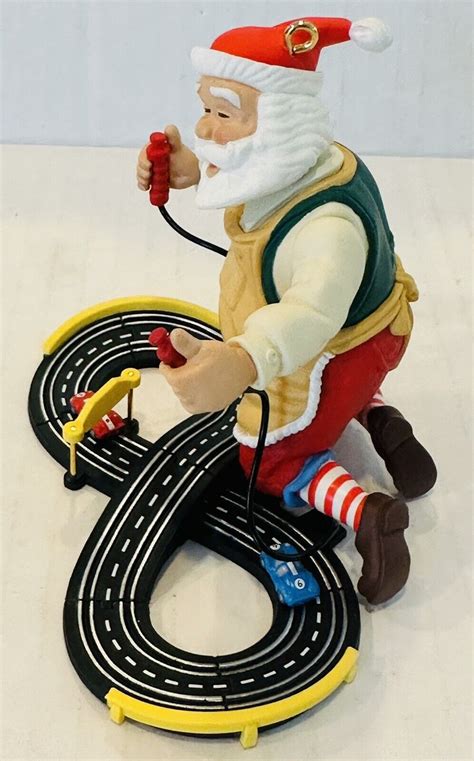 Hallmark Keepsake Toymaker Santa Th In Series Ornament Race Car