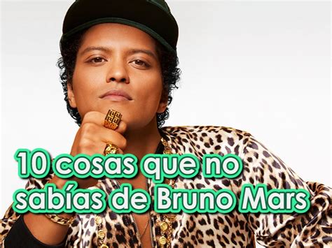 10 Cosas Que No SabÍas De Bruno Mars Vídeo Dailymotion