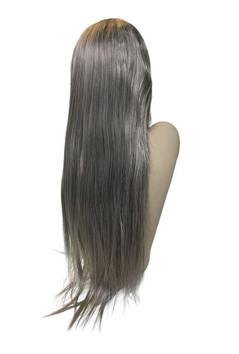 Deluxe Long Straight Grey Wig Perth Hurly Burly Hurly Burly