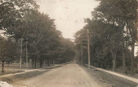 Street View of Loudonville New York Postcard