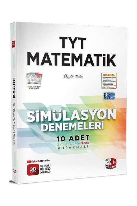 3D 2023 Tyt Yayınları Simülasyon Denemeleri 6 Kitap Fiyatı