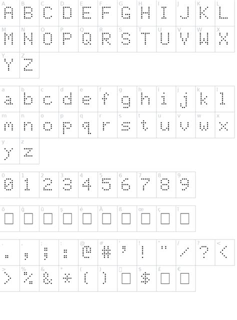 Dot Matrix Font Fontyukle