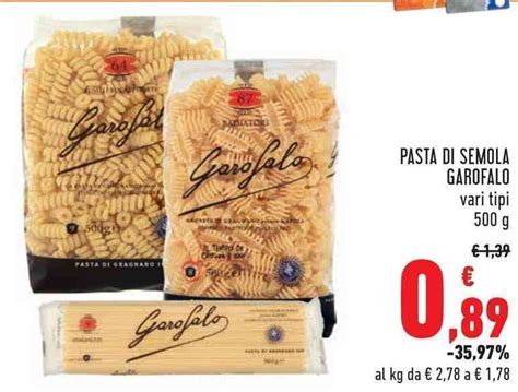 Garofalo Pasta Di Semola Vari Tipi 500 G Offerta Di Conad