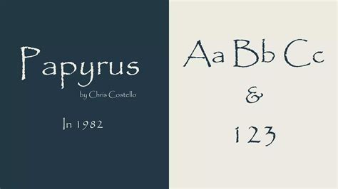 Papyrus Font Download Free Free Fonts Lab