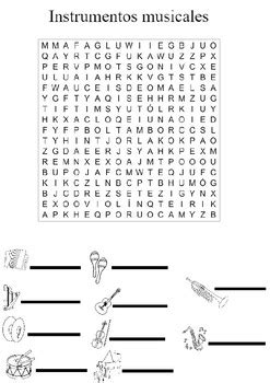 Presidente pronóstico intervalo sopa de letras de instrumentos