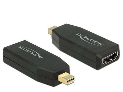 Delock Adapter Mini Displayport Hdmi Passiv K Schwarz Alltron