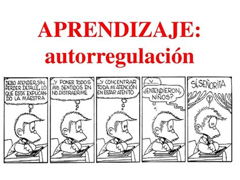 Aprendizaje Autorregulación