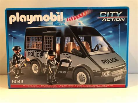 Playmobil Fourgon De Police Avec Effet Lumineux Et Sonore City Action