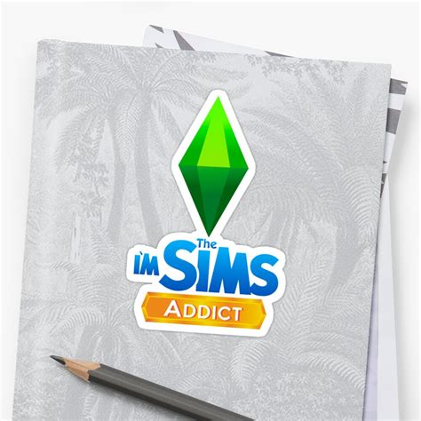 Im The Sims Addict Sticker By Marylinram18 Redbubble