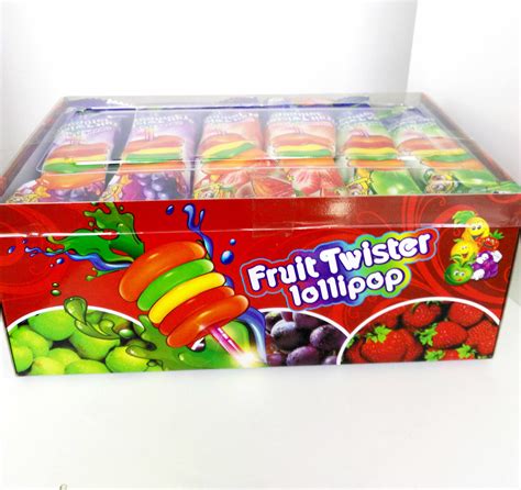 8g Colorful Multi Fruit Flavor Twist Lollipop Sweet And Healthy With