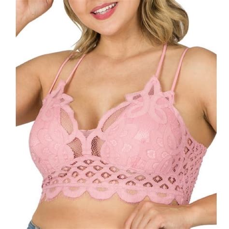 Zenana Outfitters Intimates And Sleepwear Plus Crochet Lace Bralette