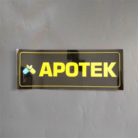 Jual Stiker Apotek Petunjuk Nama Ruang Apotek Sticker Sign Apotek