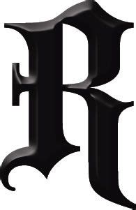 Gothic letter R | tattoo | Robin : identity : 35 | illustration | color ...