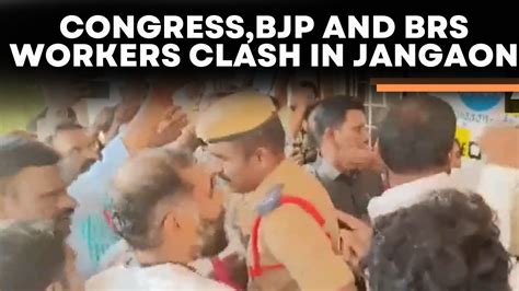 Telangana Election News Live Congress BJP And BRS Worker Clash In