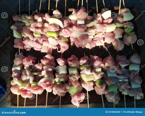 Raw Yakitori To Be Baked Stock Photo Image Of Yakitori 251853440