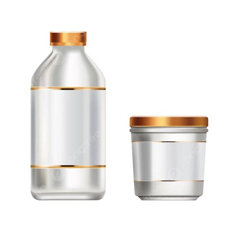 Cosmetic Bottle Mockup On Isolated 3d Bottles Cosmetic Bottles