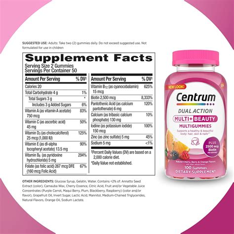 Centrum Multigummies Multi Beauty Dual Action Guam Ubuy