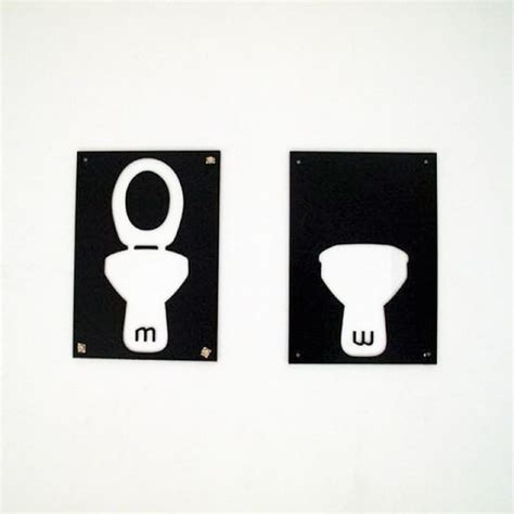 20 Most Creative Bathroom Sign Designs | DeMilked