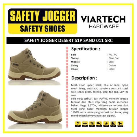 Jual Sepatu Safety Jogger Desert Sand S P Src Shopee Indonesia