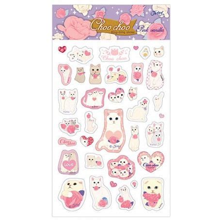 Jetoy Choo Choo Bling Pink Vanilla Stickers Kawaii Panda Making