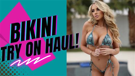 2022 Bikini Try On Haul W Claudia Fijal YouTube