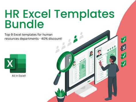 Human Resources Excel Templates Bundle Discount Human Resources Tools