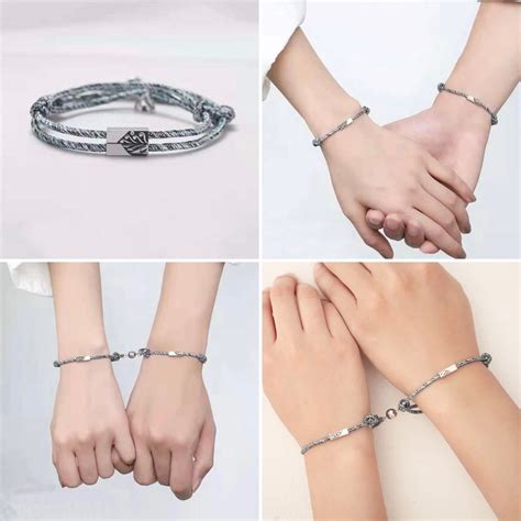 Pulsera De Iman Para Parejas Magnetic Premium Bracelets Meses Sin