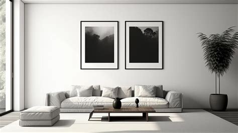 Premium AI Image | Modern Black and White Home Interior