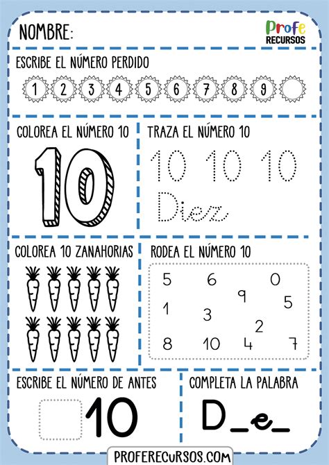 Aprender Los Numeros Del 1 Al 10 Trazar Y Escribir Numeros Themelower