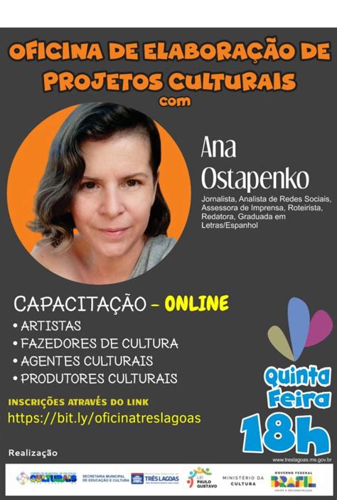 Veja Como Se Inscrever Para Oficina De Elabora O De Projetos Culturais