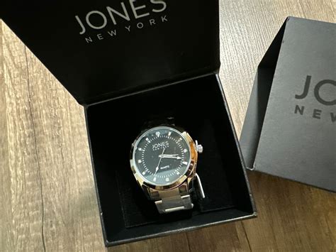 Jones New York Stainless Steel Alexander Mens Watch Nib New In Box Ebay